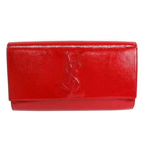 ysl envelope clutch red|ysl monogram clutch sale.